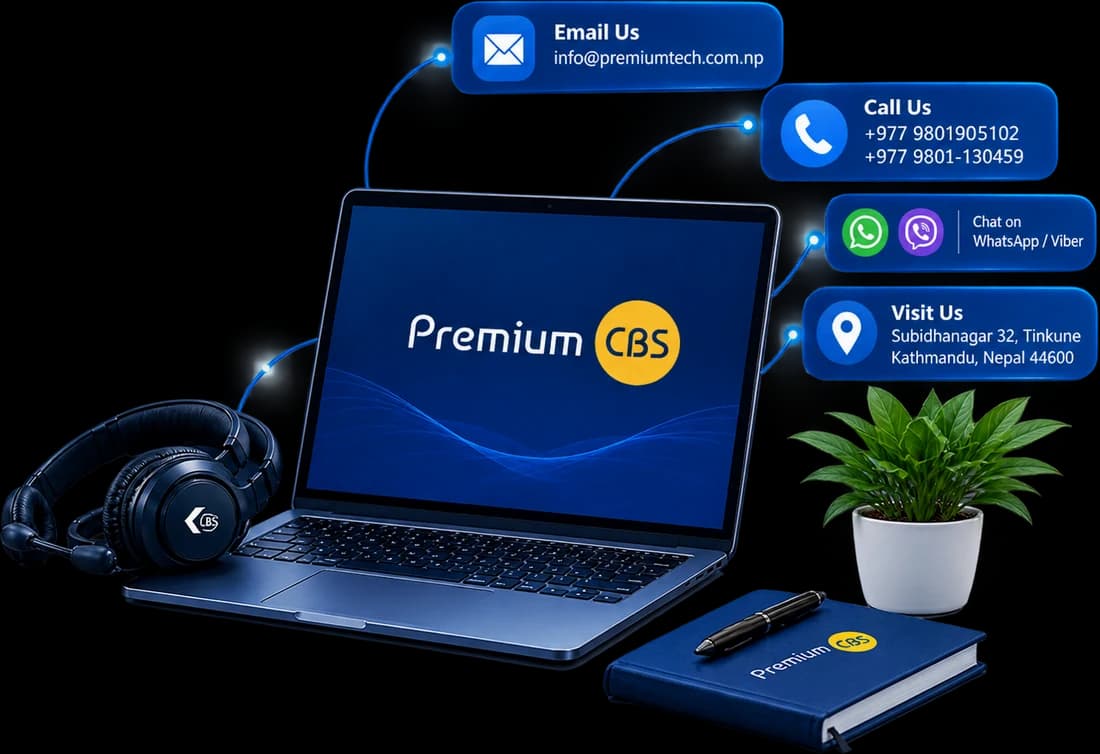 Contact Premium Technologies by email, phone, WhatsApp, Viber or visit our office